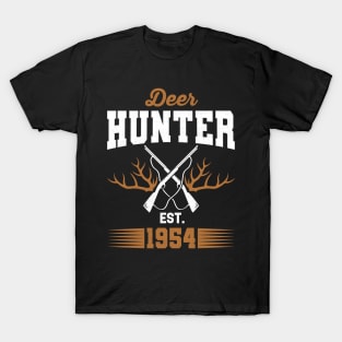 Gifts for 67 Year Old Deer Hunter 1954 Hunting 67th Birthday Gift Ideas T-Shirt